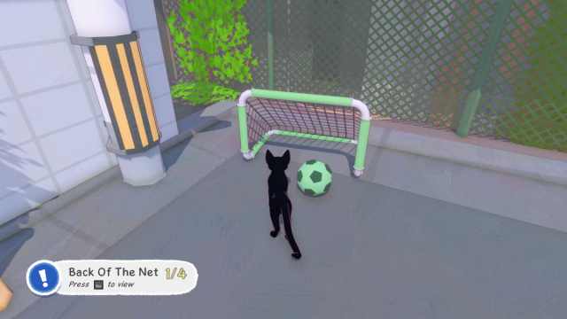 Earning the Back Of The net achievement in Little Kitty, Big City.