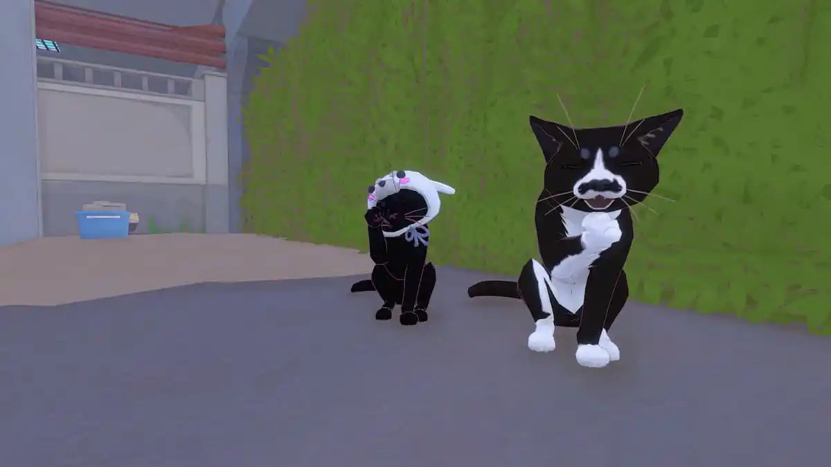 An in game image of the cat from Little Kitty Big City