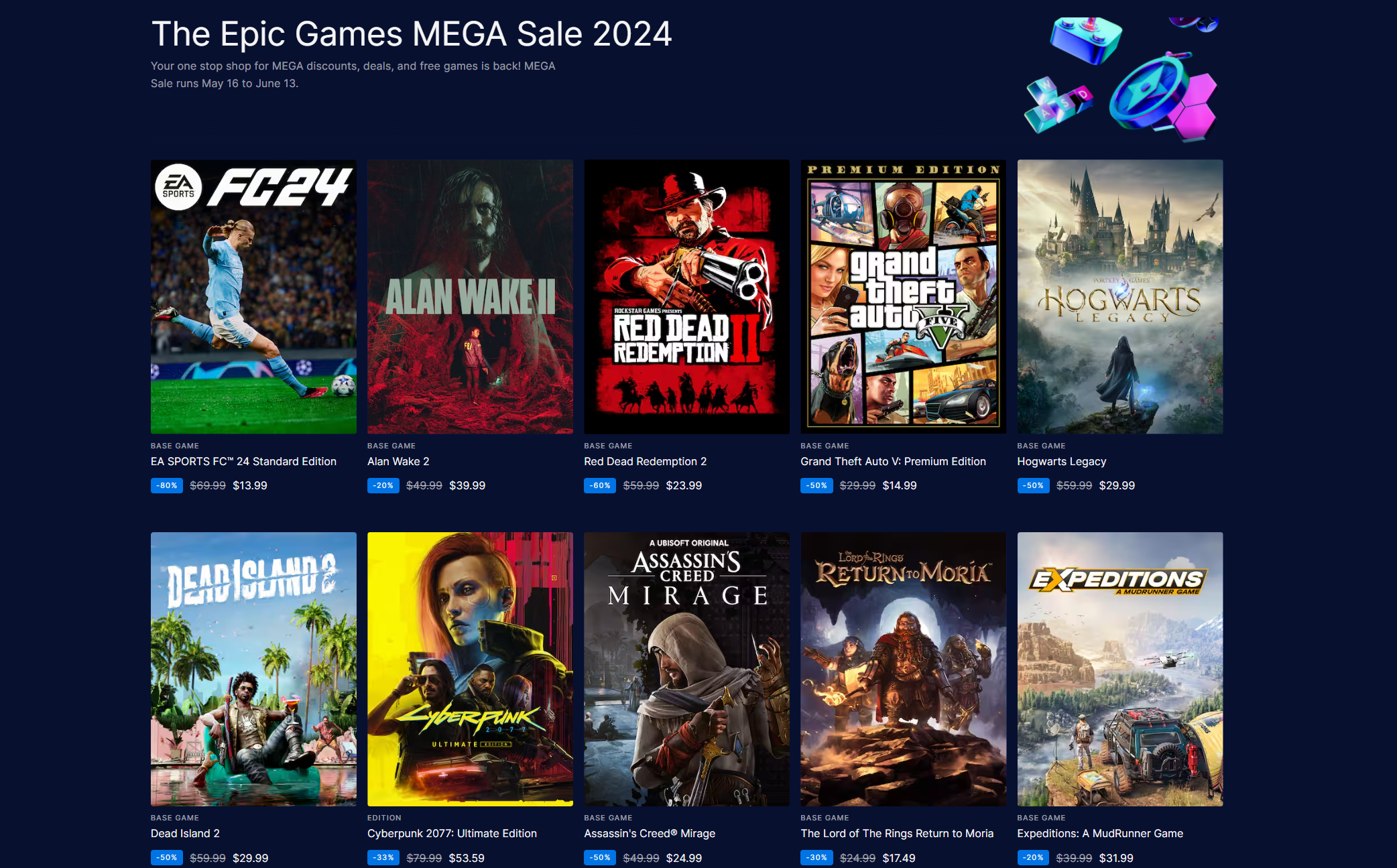 Epic Games Store действительно хочет, чтобы вы начали использовать его с МЕГА-скидками и бесплатной GOTY.