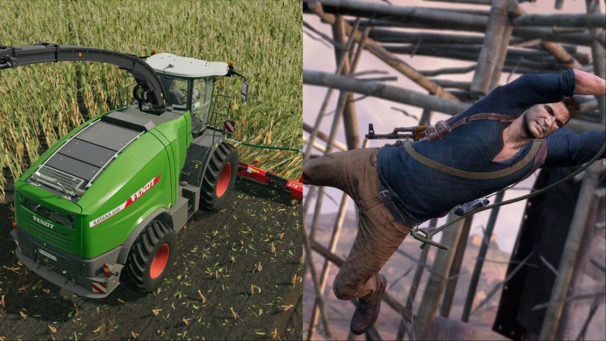 esports farming simulator and uncharted 4 a thiefs end