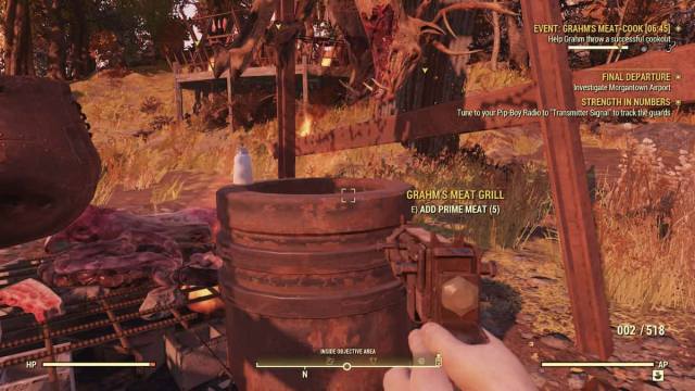 The Prime Meat pan in Fallout 76.