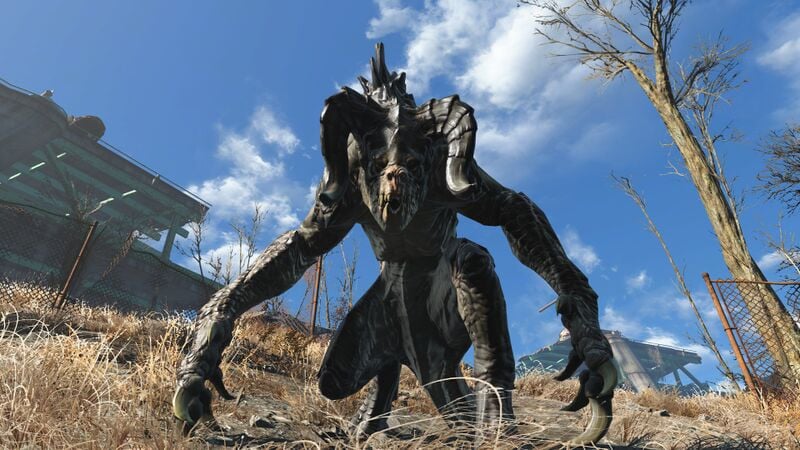 A Deathclaw in Fallout 4.