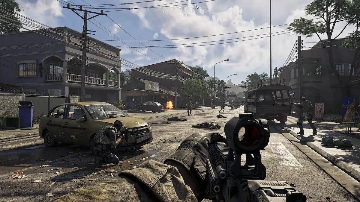 An in-game footage from Gray Zone Warfare.