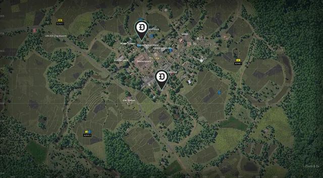 Hideout locations for Lamang faction in Gray Zone Warfare.
