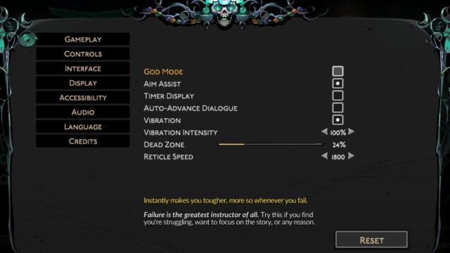 god mode information in hades 2