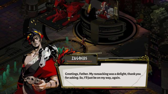 zagreus talking in hades