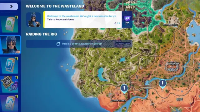 Hope and Jones locations marked in Fortnite.