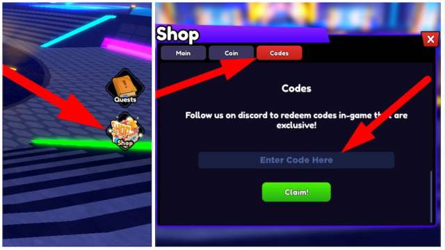 How to redeem codes in Anime Fortress