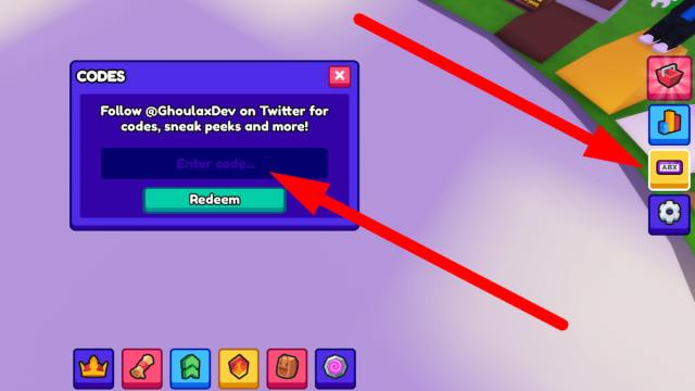 How to redeem codes in Button Simulator Mania