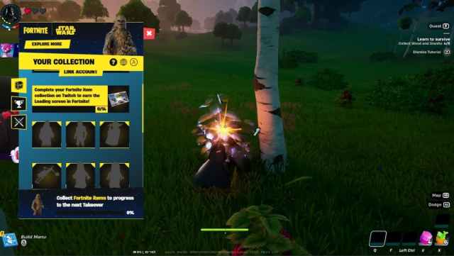 Fortnite x Star Wars browser add-on extension