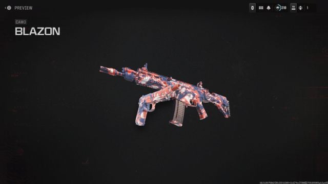 CODE Blazon animated camo in MW3