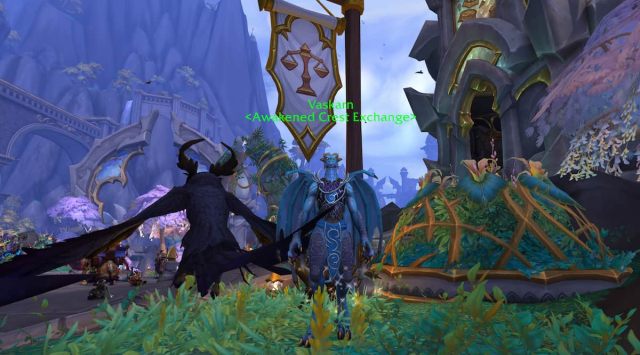 Vaskarn the Awakened Crest exchange NPC in Valdrakken in World of Warcraft