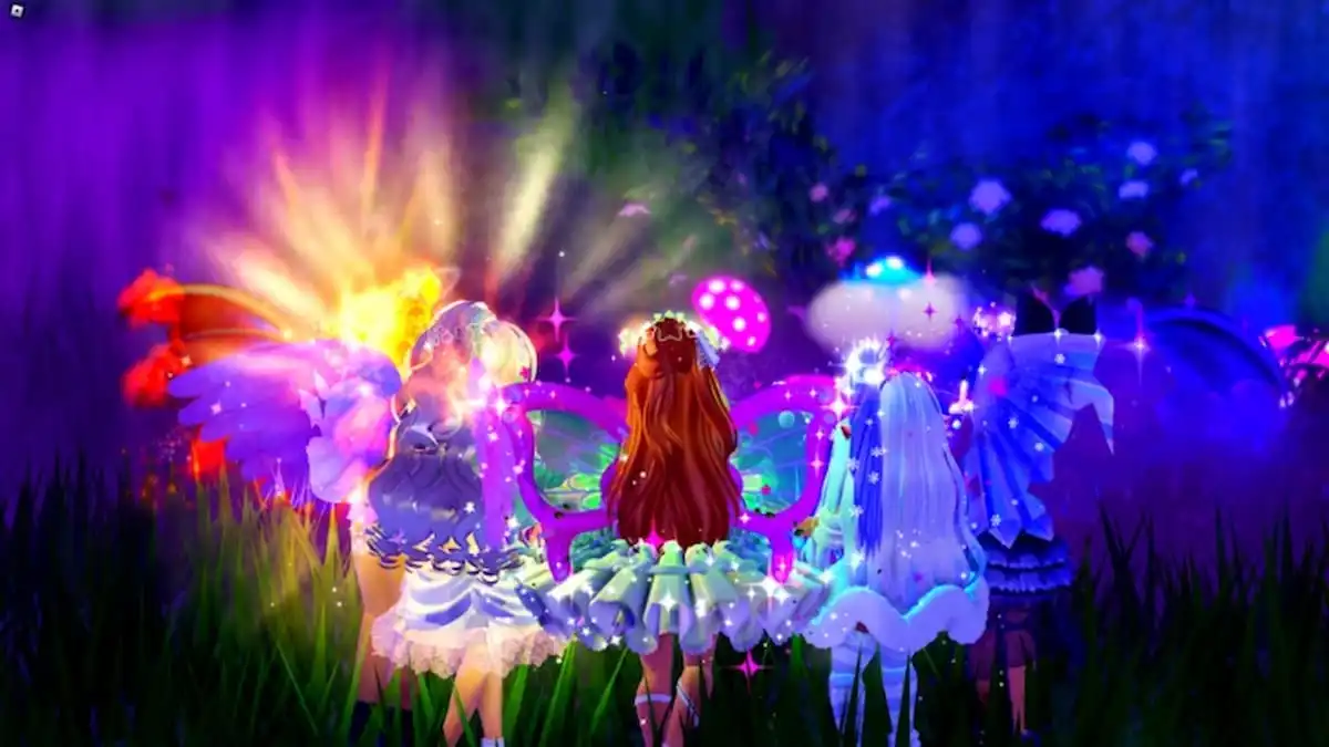 A few Roblox girls are looking at something magical