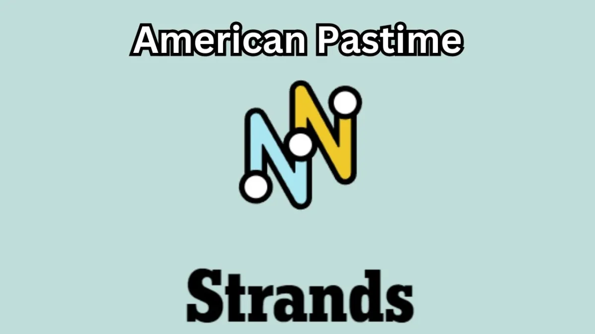 The NYT Strands logo with American Pastime written on top of it.