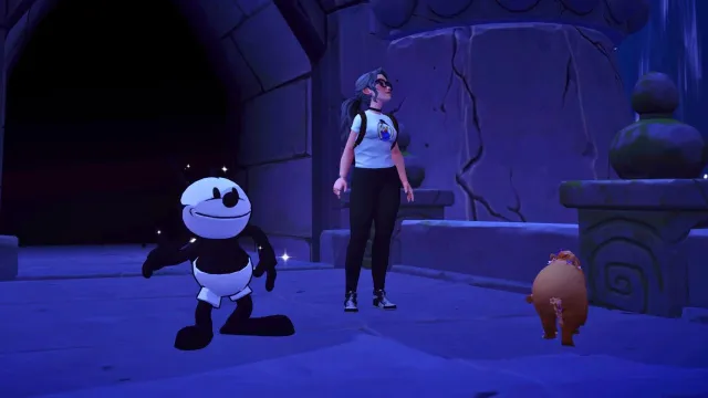oswald free of the ancient ruins in disney dreamlight valley