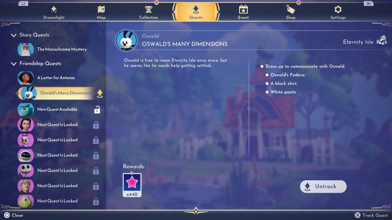 How to unlock Oswald in Disney Dreamlight Valley