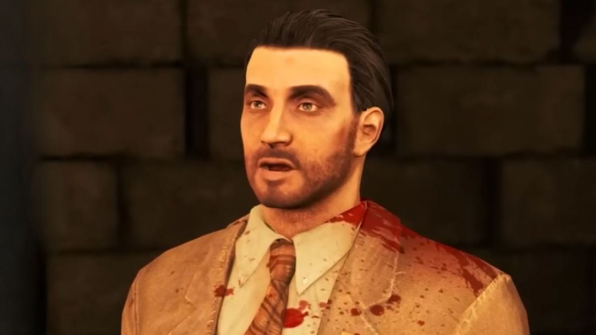 pickman in a suit covered in blood in fallout 4