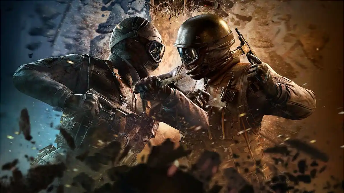 Rainbow Six Siege Operation New Blood official art featuring two of the upcoming Recruits: Striker and Sentry