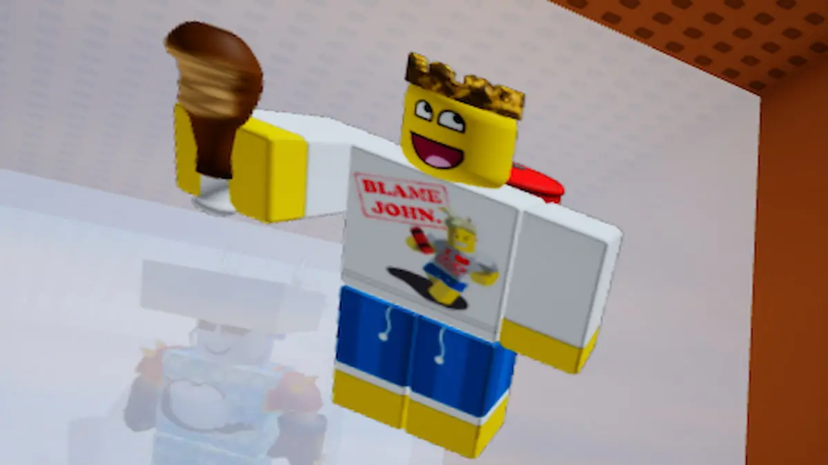 An image of John Shedletsky's character in Roblox.