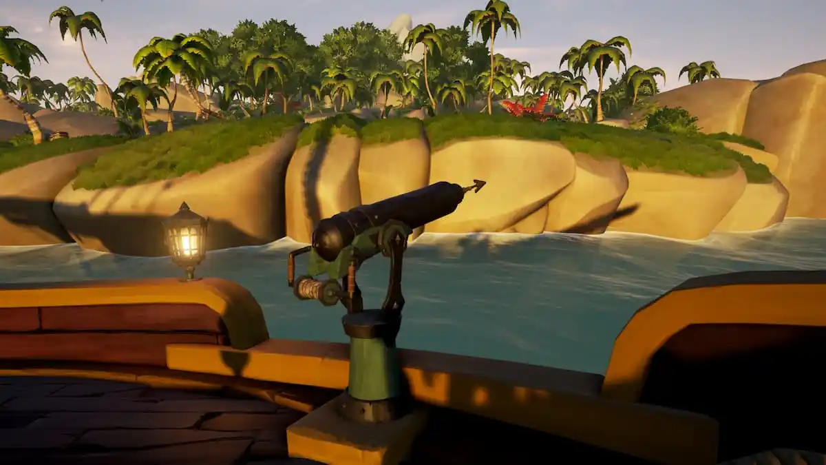 Harpoon on the ship in Sea of Thieves