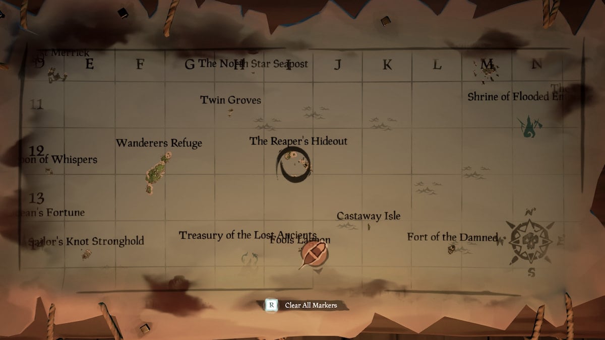 Where to find The Reaper's Hideout in Sea of Thieves