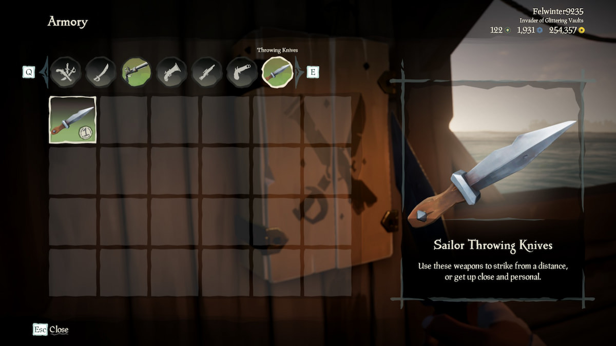 How to get and use Throwing Knives in Sea of Thieves