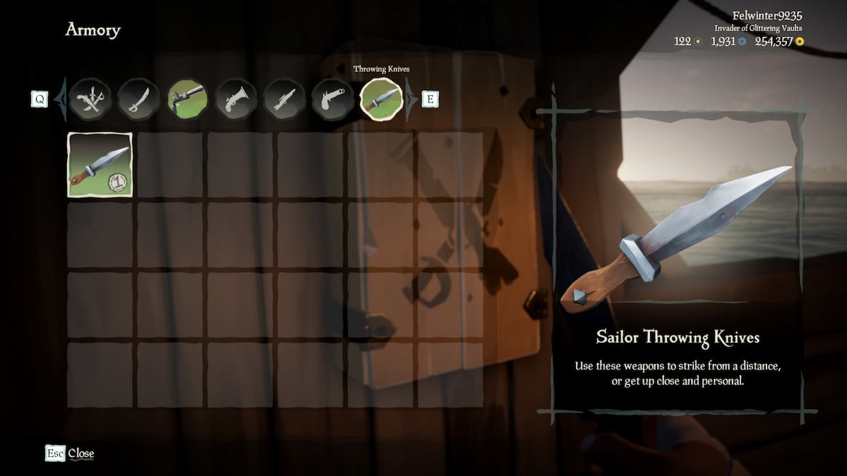 How to get and use Throwing Knives in Sea of Thieves