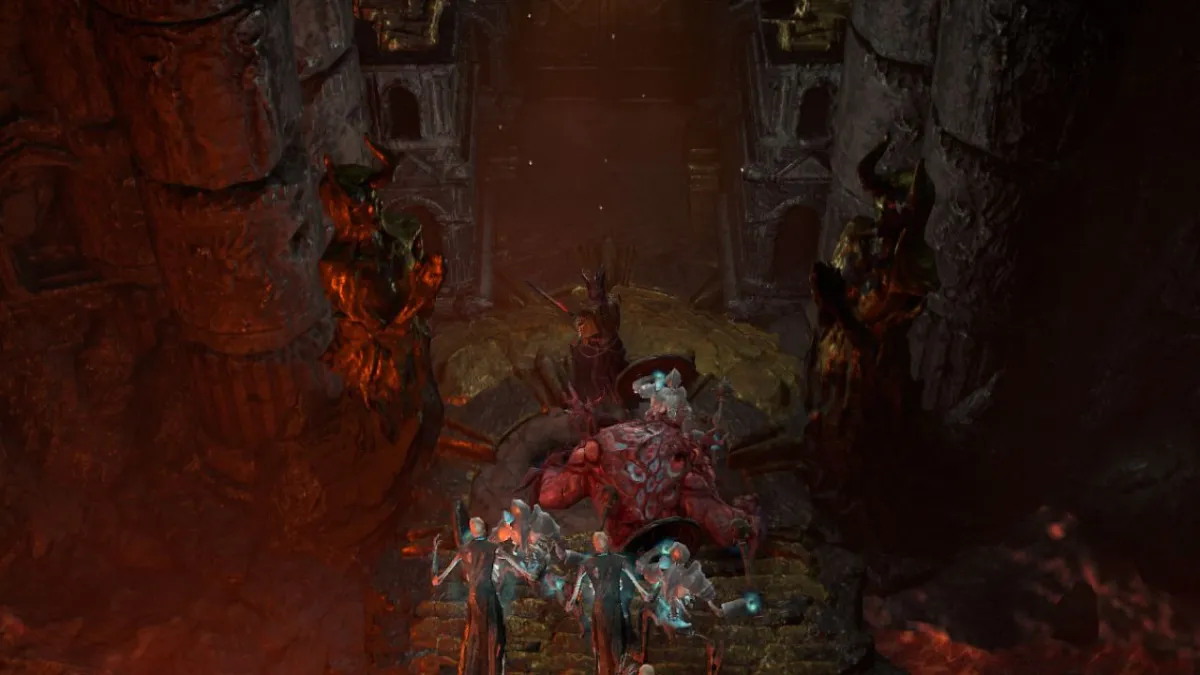 The entrance to the Sepulcher of the Forsworn dungeon in Diablo 4.