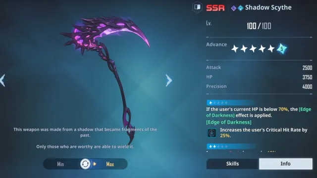Shadow Scythe in Solo Leveling Arise