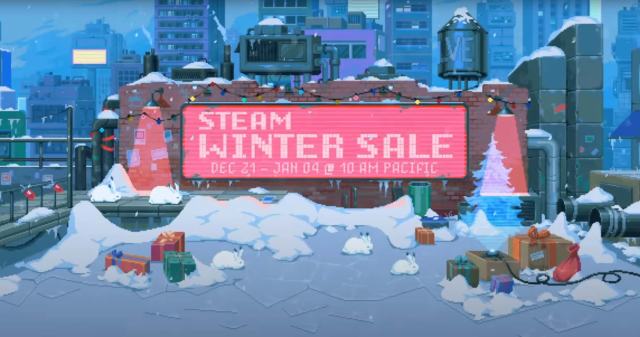 steam winter sale showcasing the sales start dec. 21 and end jan 4