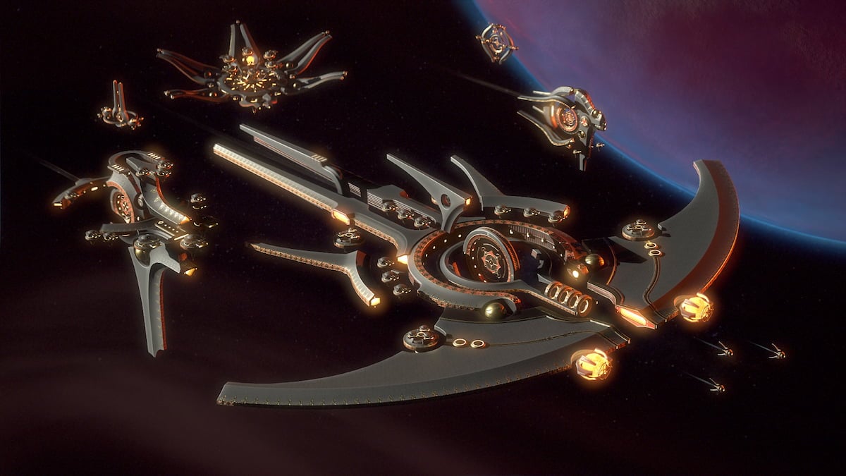 Stellaris, the Synthetic Queen's fleet