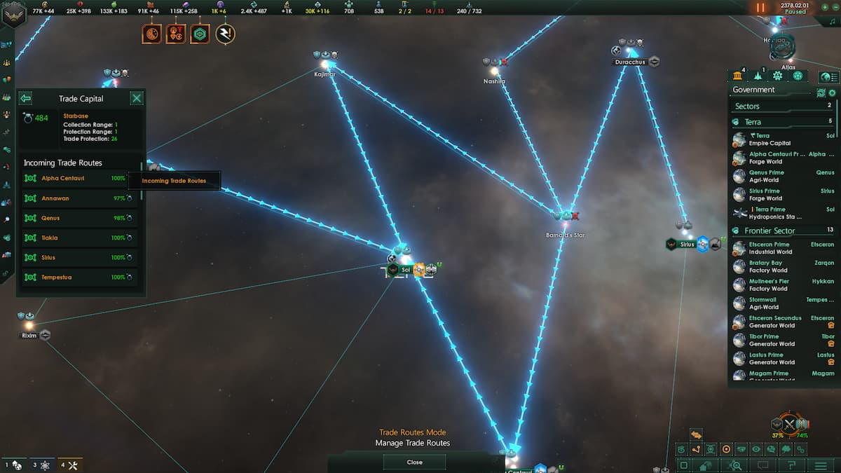 Stellaris trade routes explained: How to change and use routes