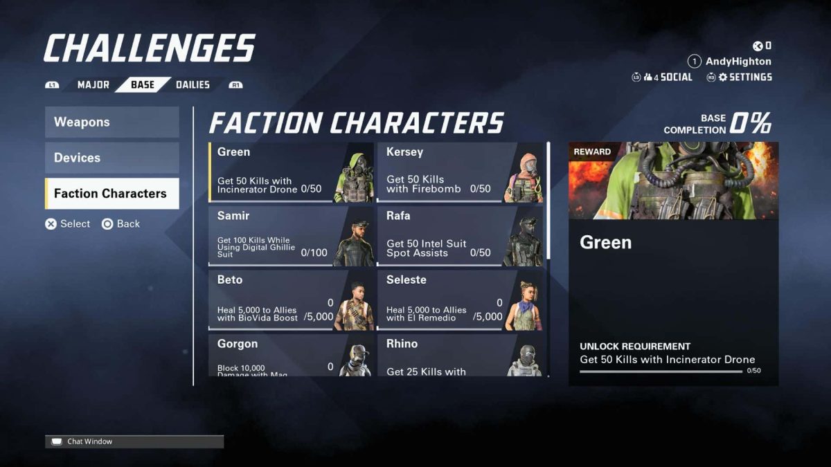 faction characters challenges in xdefiant