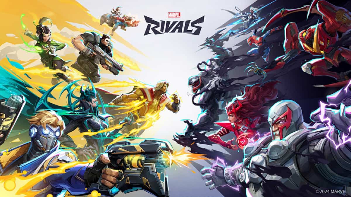 Cover Art of Marvel Rivals showcasing the superheroes in the game.