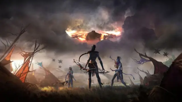 A promo image for DLC in Avatar: Frontiers of Pandora.