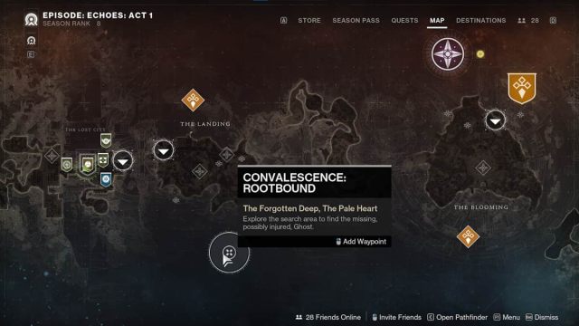 A map of espisode echoes act 1 in destiny 2