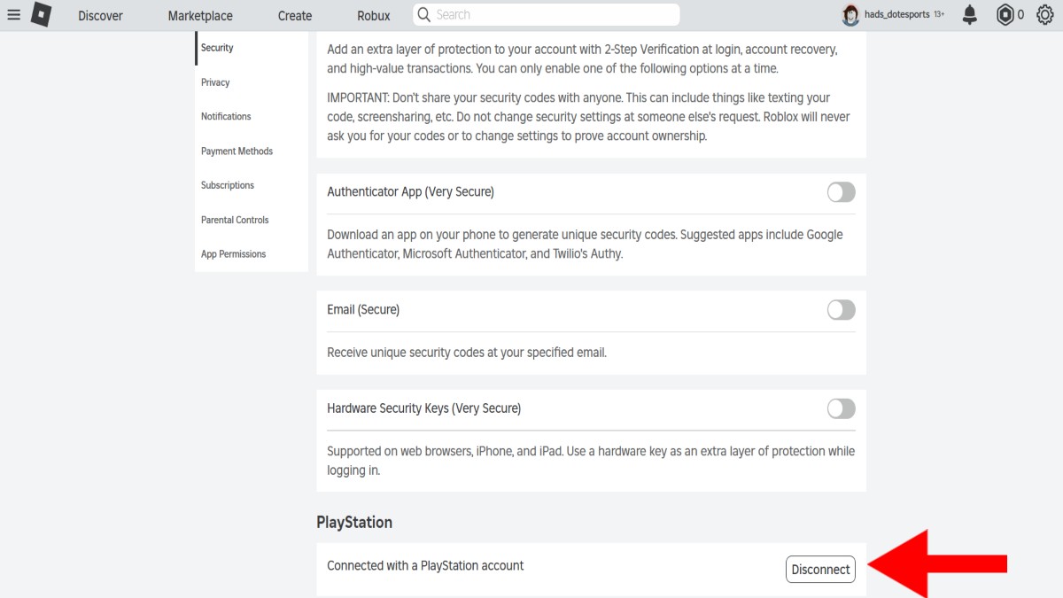 How to unlink your Roblox account from PS4 and PS5