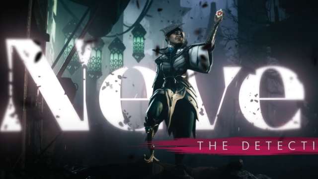 An image from Dragon Age: The Veilguard of a private detective and mage named Neve.