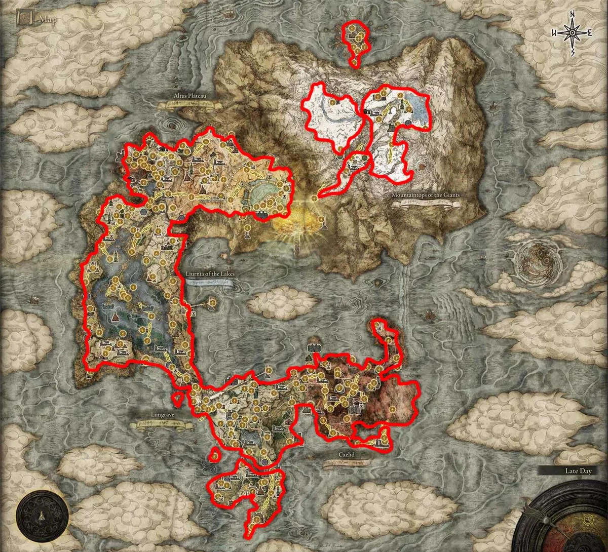 How big is Elden Ring's Shadow of the Erdtree Land of Shadow map? Answered