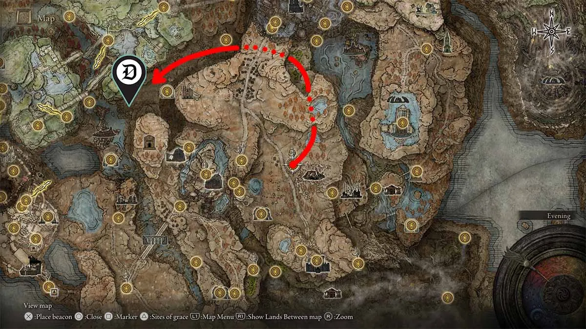 How to get the Rauh Ruins map in Elden Ring Shadow of the Erdtree