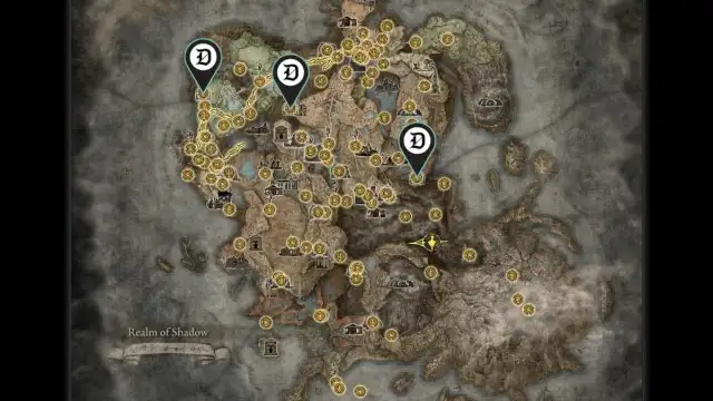 Map of all Catacomb dungeons in Elden Ring Shadow of the Erdtree.