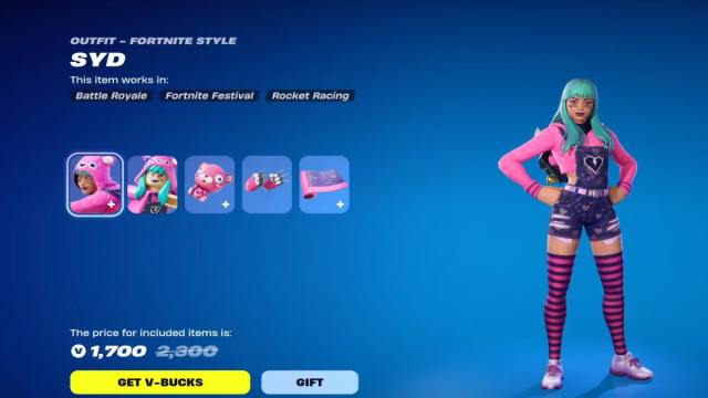 The Beary Cuddly Bundle shown in the Fortnite item shop.