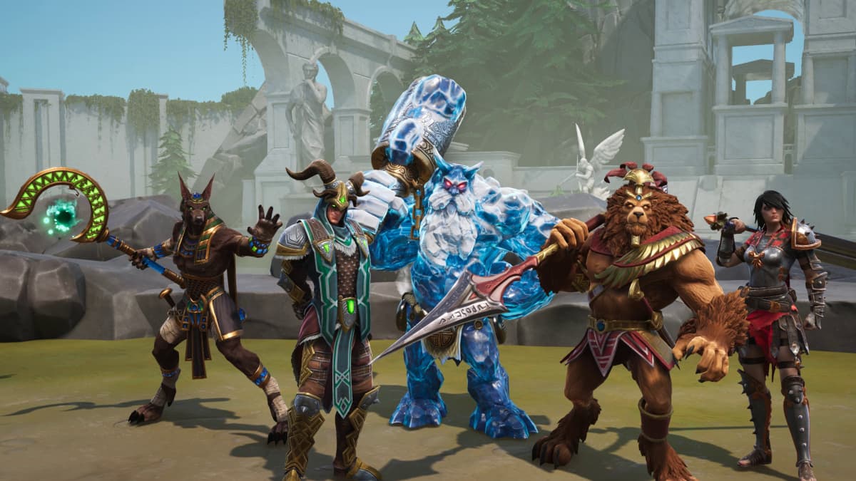 A selection of Gods and Goddesses in Smite 2.