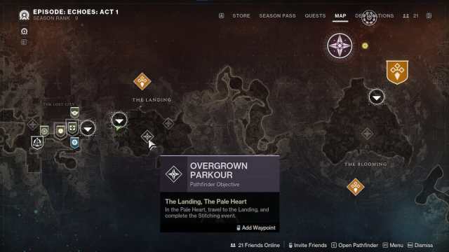 How to find Pathfinder objectives in Destiny 2