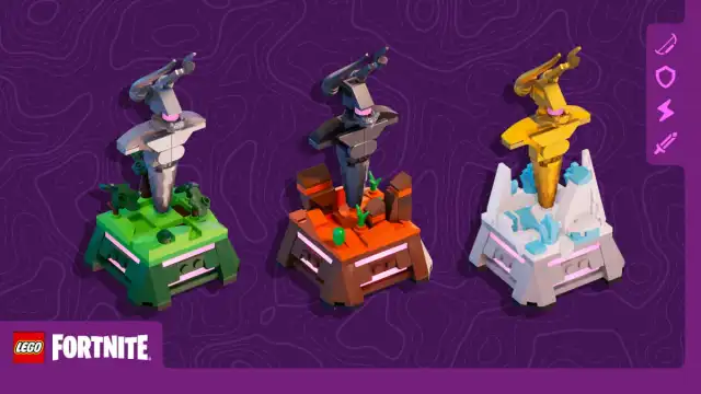An image showing the new LEGO Fortnite Expert trophies.