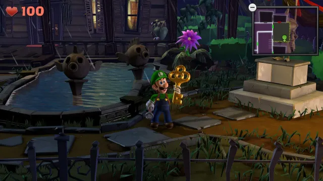 Luigi with the Kitchen key