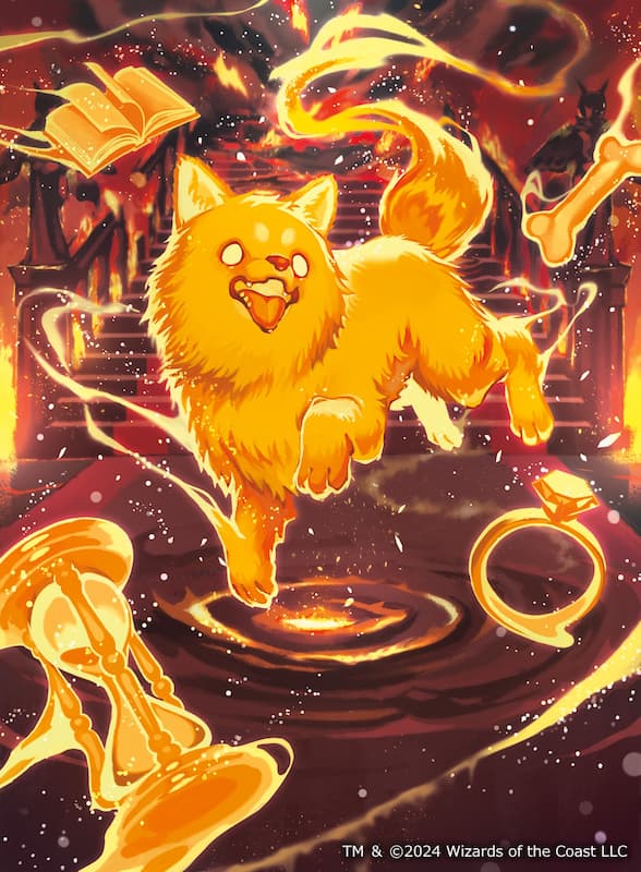 Spirit dog in Duskmoon: House of Horror MTG set