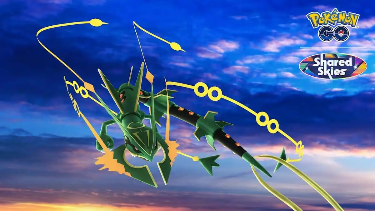 Mega Rayquaza in Elite Raids Shared Skies Pokémon Go