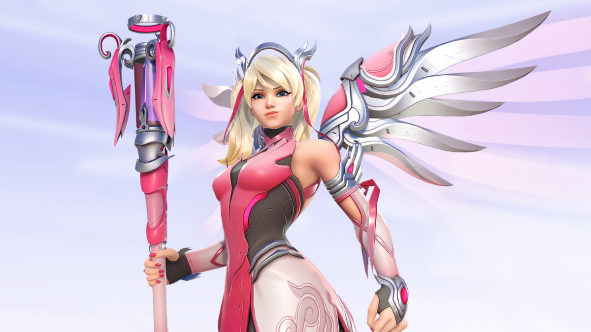 Pink Mercy skin in Overwatch 2
