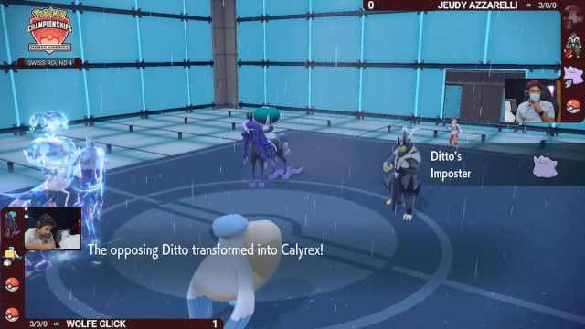 Ditto transforming into Calyrex at Pokémon NAIC.